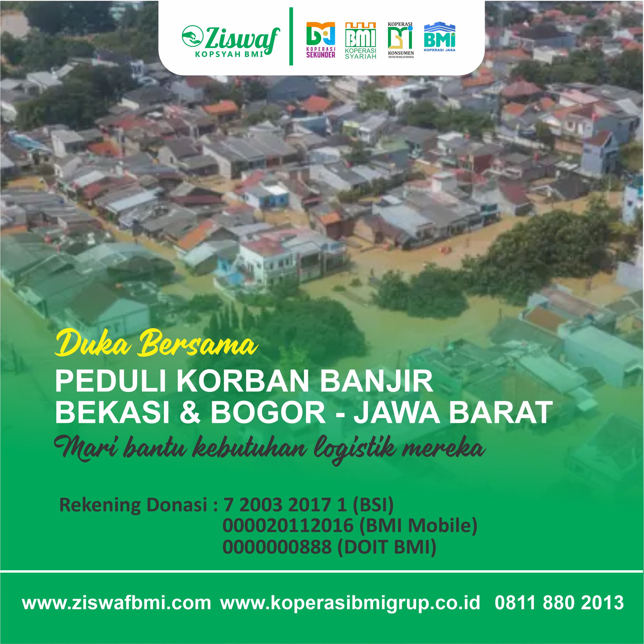 bantuan donasi online korban banjir