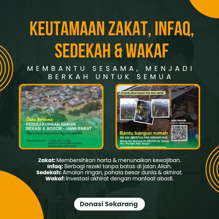 ziswaf unutk Keutamaan Zakat Infaq Sedekah & Wakaf dalam Islam